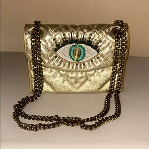 Kurt Geiger Gold Mini Bag with Eye Design